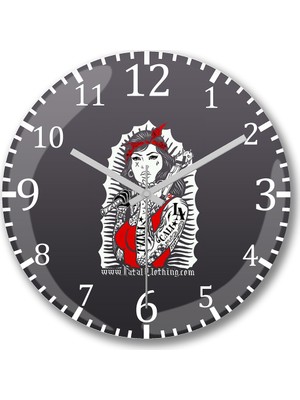 Baskı Dükkanı Índia Kalakalu Duvar Saati Bombeli Gercek Cam