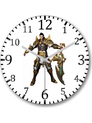 Baskı Dükkanı Metin Guerreiro Duvar Saati Bombeli Gercek Cam