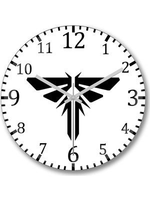 Baskı Dükkanı Naughty Dog1 Duvar Saati Bombeli Gercek Cam