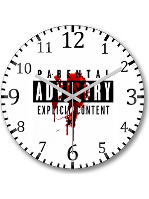 Baskı Dükkanı Parka Gidecekmiş İki Gözümün Çiçeği Duvar Saati