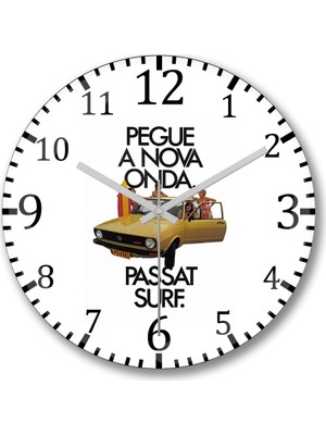 Baskı Dükkanı Pastor Alemao Duvar Saati Bombeli Gercek Cam