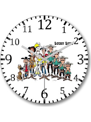 Baskı Dükkanı Red Lantern Duvar Saati Bombeli Gercek Cam