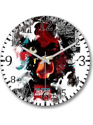 Baskı Dükkanı Soundgarden Duvar Saati Bombeli Gercek Cam