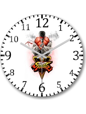 Baskı Dükkanı Stripper Duvar Saati Bombeli Gercek Cam