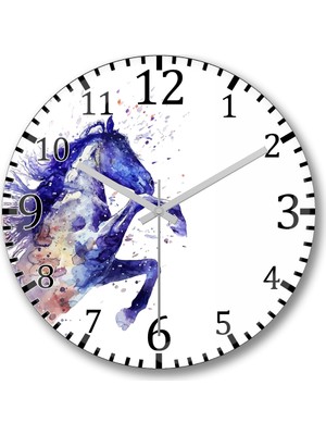 Baskı Dükkanı The Joker Duvar Saati Bombeli Gercek Cam