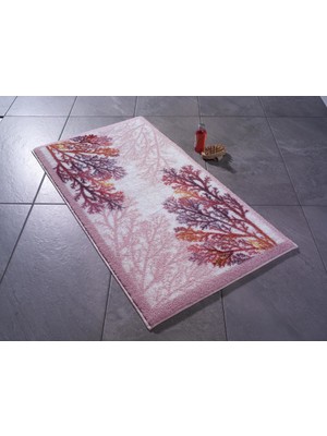 Confetti Coral 57 x 100 Pembe Banyo Halısı