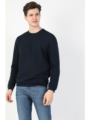 Regular Fit Erkek Lacivert Sweatshirt