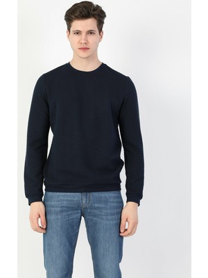 Regular Fit Erkek Lacivert Sweatshirt