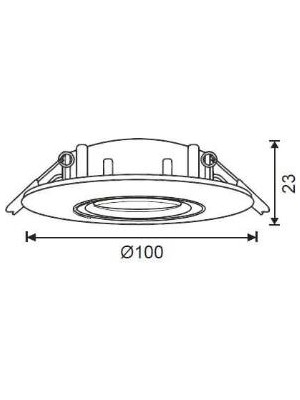 Jupiter JH651 K Hareketlı Krom Spot