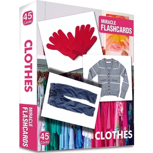 MK Publications Miracle Flashcards Clothes (40 Pictures)