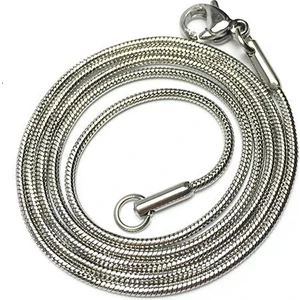 Erkek Çelik Kolye Zincir Yılan Snake Yuvarlak Model 65 Cm