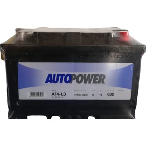 Autopower A74-L3 12V 74 Ah 680A (En) Akü