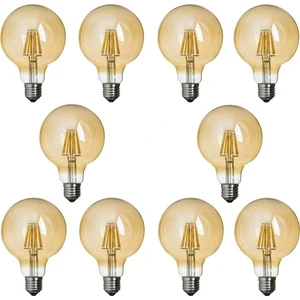 G95 Flamanlı Rustik 4W LED Ampul Dekoratif Vintage Aydınlatma 10'lu