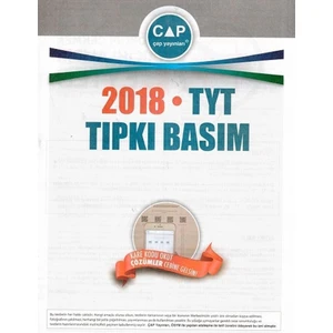 Çap Yayınları 2018 TYT Tıpkı Basım