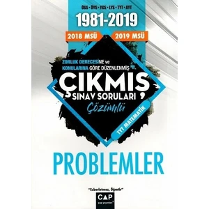 Çap Yayınları Matematik Problemler Çözümlü Çıkmış Sınav Soruları