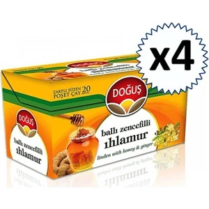 Ballı Zencefilli Ihlamur Çay 20'li 4 Adet
