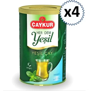 Yaprak Yeşil Çay Naneli Herdem 200 gr 4 Adet