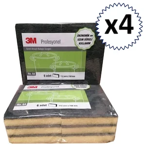 Scotch Brite SB64 Profesyonel Yeşil Bulaşık Süngeri 6'lı 4 Paket