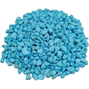 Ender Peyzaj Dekoratif Terraryum Akvaryum Çakıl Taşı Mavi 2 kg