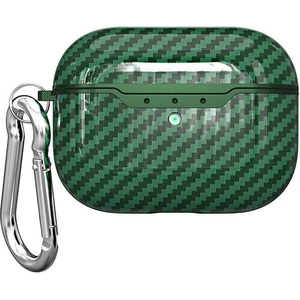 Nezih Case Apple Airpods Pro Carbon Fiber Silikon Kılıf Yeşil