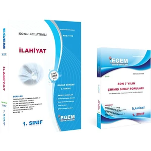 Egem Eğitim Yayınları İlahiyat 1. Sınıf 2. Yarıyıl Bahar Dönemi Konu Anlatımlı Soru ve Çıkmış Sorular Set