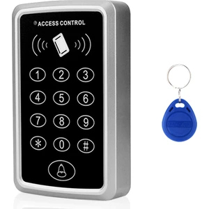 RFID Şifreli Kapı Kilidi - Kartlı Geçiş Kontrol  Sistemi + 15 Adet Manyetik Proximity Anahtarlık Tag