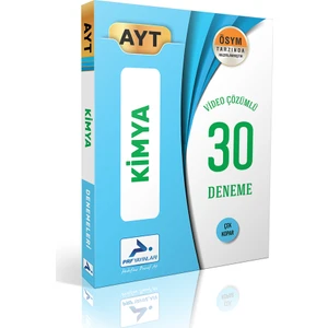 Paraf Yayınları AYT Kimya Video Çözümlü 30 Deneme