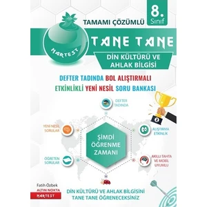 Nartest Yayınevi Nartest Yayınları 8. Sınıf Defter Tadında Tane Tane Din Kültürü ve Ahlak Bilgisi