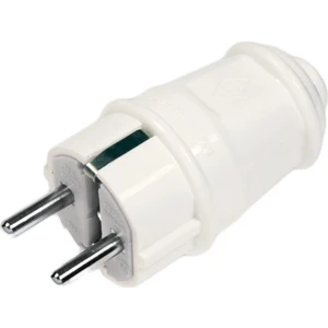 Topraklı Düz Erkek Fiş Beyaz 5'li