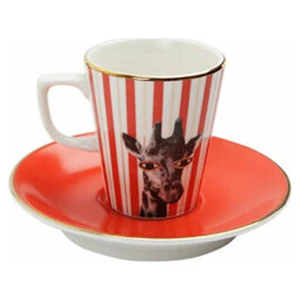 Wild Life Giraffe Tabaklı Kahve Fincanı 75cc