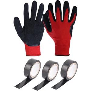 Mastercare Premium Yanmaz Iş Eldiveni 4'lü + Izole Bant 3'lü