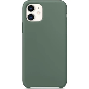 Case 4U Apple iPhone 11 Kılıf Silk Silikon + Cam Ekran Koruyucu Midnight Green