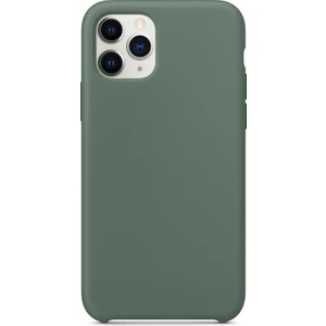 Case 4U Apple iPhone 11 Pro Kılıf Silk Silikon + Cam Ekran Koruyucu Midnight Green