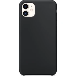 Case 4U Apple iPhone 11 Kılıf Silk Silikon + Cam Ekran Koruyucu Siyah