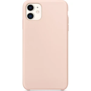 Case 4U Apple iPhone 11 Kılıf Silk Silikon + Cam Ekran Koruyucu Rose Gold