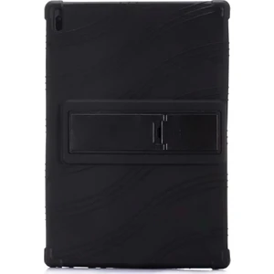 Lenovo Tab 4 E10 TB-X104F Standlı Silikon Tablet Kılıf - Siyah