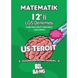 Kültür Yayıncılık 8. Sınıf Us-Teroit Matematik 12'li Lgs Denemesi