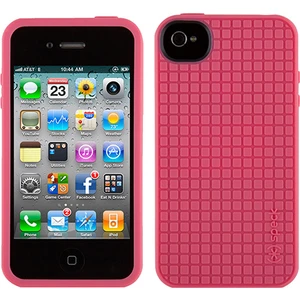 Apple iPhone 4S/4 Speck  PixelSkin HD Silikon Kılıf Pembe
