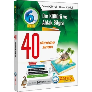 Çanta Yayınları 6.Sınıf Din Kültürü ve Ahlak Bilgisi 40 Deneme Sınavı