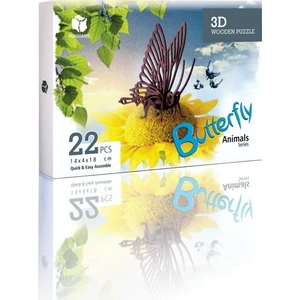 Kelebek 22 Parça Ahşap 3D Puzzle