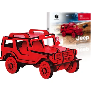 Jeep 64 Parça Ahşap 3D Puzzle