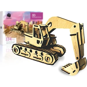 Ekskavatör 134 Parça Ahşap 3D Puzzle