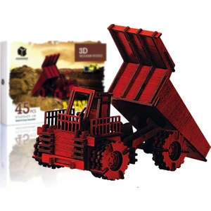 Kamyon 45 Parça Ahşap 3D Puzzle