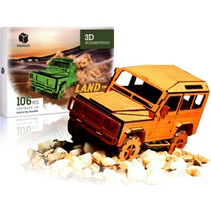 Land Rover Jeep 106 Parça Ahşap 3D Puzzle