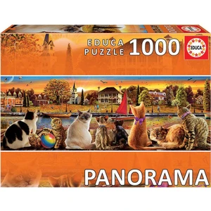 Panorama Cats On The Quay 1000 Parça Puzzle No. 18001