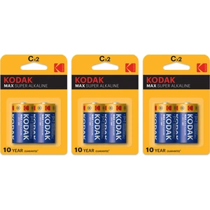 Max Super Alkaline (2x3) 6 Adet Alkalin Orta Pil