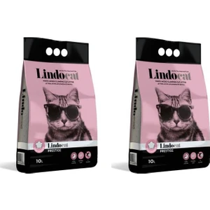 Lindocat Hijyenik Topaklaşan Baby Powder Kalın Taneli Kedi Kumu 10 l x 2 Adet