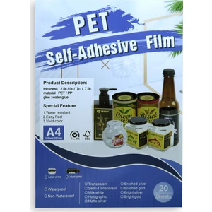 Star Film Şeffaf Yapışkanlı Fotoğraf Kağıdı A4 20 Sayfa