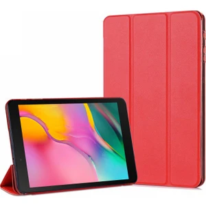 Samsung Galaxy Tab A 8'' T290 Smart Case ve Arka Kılıf Kırmızı