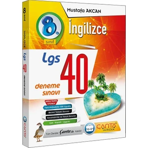 Çanta Yayınları 8 Sınıf LGS Ingilizce 40 Deneme